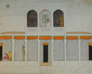 Mian Ram Singh Of Jammu In Love — Nainsukh