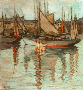 Harbour Scene, Belgium — Georgina Moutray Kyle