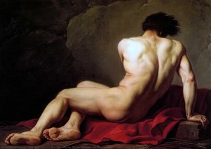 Nude Masculino Conocido Como Patroclo — Jacques-louis David