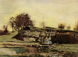 The Flood Gate At Optevoz — Gustav Courbet