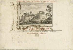 Verso: Fragment Of The Etched Title Page — Giovanni Battista Piranesi