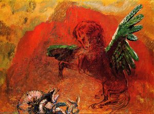 Pegasus And The Hydra — Odilon Redon