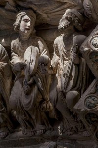 Detail Of The Elders, Central Arch, Portico Of Glory — Master Mateo