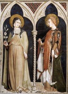 St Clare And St Elizabeth Of Hungary — Simone Martini