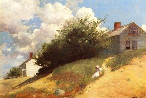 Casas Sobre Una Colina — Winslow Homer