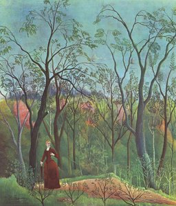 El Paseo Por El Bosque — Henri Julien Félix Rousseau (le Douanier)