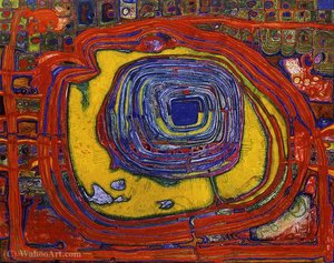 The Tower Of Babel Pierces The Sun — Friedensreich Hundertwasser