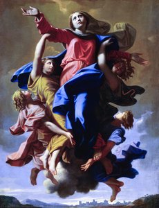 A Szűz Mária Emberszállása — Poussin