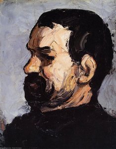 Portrait De Dominique Aubert En Profil — Paul Cézanne