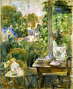 Doll On A Porch — Berthe Morisot