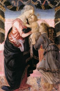 Madonna S Dítětem A Andělem — Sandro Botticelli