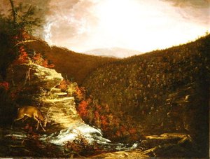 Dalla Cima Delle Cascata Di Kaaterskill — Thomas Cole