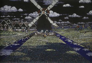 Mühle, Holland (mill In Holland) — Wassily Wassilyevich Kandinsky