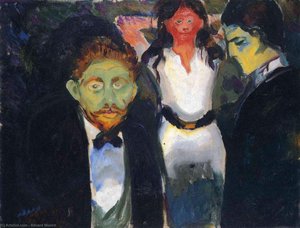 Jealousy. From The Series The Green Room — Edvard Munch