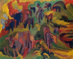 Kühe Grasen — Ernst Ludwig Kirchner