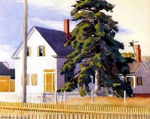 House With Big Pine — Edward Hopper