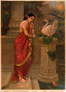 Hamsa Und Damayanti — Raja Ravi Varma