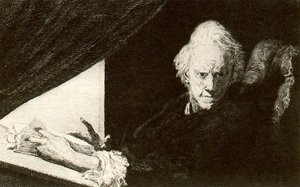 Nocturnal Reading — Max Klinger