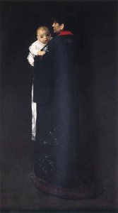 Madre E Bambino (conosciuto Anche Come Il Primo Ritratto) — William Merritt Chase