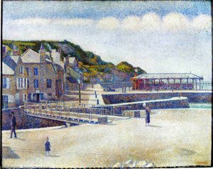Der Hafen Und Die Quays Von Port-en-bessin — Georges Pierre Seurat
