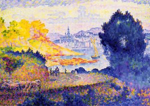 View Of Menton — Henri Edmond Cross