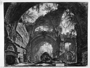 Ruins Of A Gallery Of Statues In Hadrian`s Villa At Tivoli — Piranesi