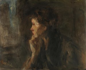 "meditation", Jozef Israëls, 1896 — Jozef Israëls