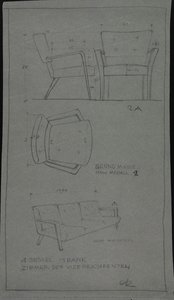 4 Armchairs. 1 Bench. Office Of The Vice President (of The Academy Of Sciences Of The Gdr In Berlin) — Franz Ehrlich