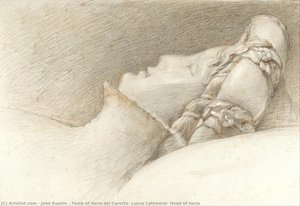 Tomb Of Ilaria Del Caretto, Lucca Cathedral: Head Of Ilaria — John Ruskin