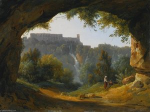 View Of Tivoli From A Grotto — Jean Charles Joseph Rémond