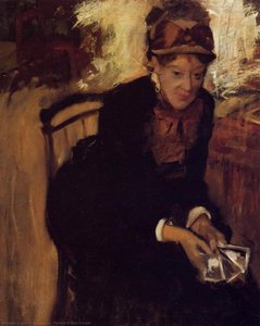 Portrét Mary Cassattovej — Hilaire-germain-edgar Degas