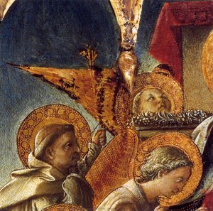 Madonna And Child Enthroned With Saints (detail) — Filippo Lippi