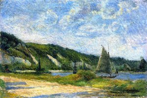 Falaises À La Bouille — Eugène Henri Paul Gauguin