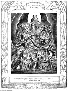 Satan Vor Dem Thron Gottes — William Blake