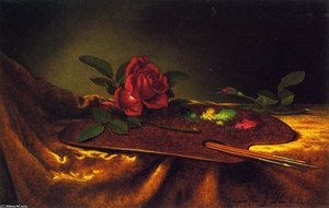 Roses On A Palette — Martin Johnson Heade