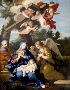 The Holy Family With Angels — Pietro Da Cortona