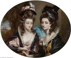 Mrs Gwynne And Mrs Bunbury As The Merry Wives Of Windsor — Daniel Gardner