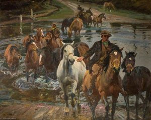 The Ford — Alfred Munnings
