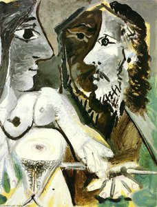 Naked woman and musketeer