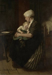 Lulled To Sleep — Adolph Artz (david Adolf Constant Artz)