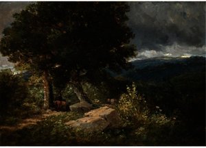 Travellers On The Road To Bettwys-y-coed — David Cox