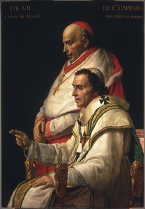 Pope Pius Vii With The Cardinal Caprara — Jacques-louis David