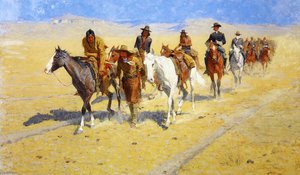 Tracce Di Pony Nei Sentieri Dei Bufali — Frederic Remington