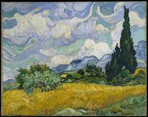 Pšenično Polje Sa Cicasima — Vincent Van Gog