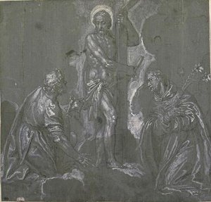 Le Christ Apparait À Saint Pierre Et À Saint Antoine De Padoue — Paolo Veronese