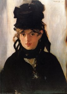 Berthe Morisot Con Un Mazzo Di Violette — Édouard Manet