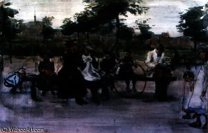 The Park Bench — Isaac Lazarus Israels
