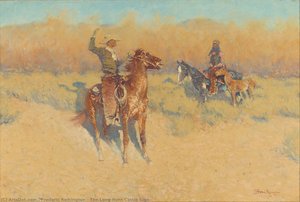 Il Segno Del Bestiame A Corna Lunghe — Frederic Remington