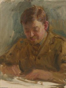 Professor Paul Joseph Mantoux (1877–1956), Interpreter (preparatory Study For 'the Supreme War Council In Session At Versailles On 3rd July 1918' And 'armistice Meeting 3rd And 4th November 1918') — Herbert Arnould Olivier