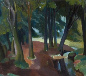Trees And Reflections — Sir William George Gillies